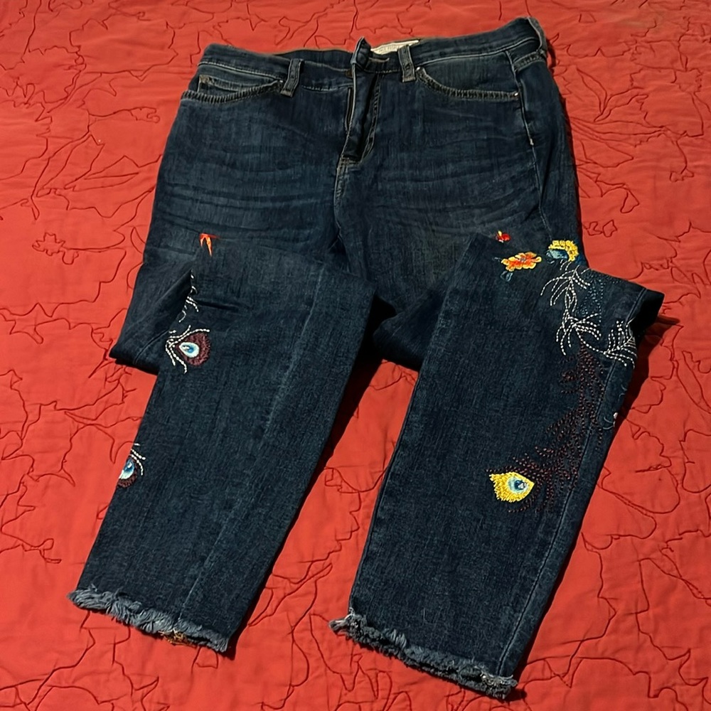 Free People embroidered jeans